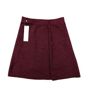 NWT Nmbella NW Wrap Short Mini Skirt Port Royale Red Knit Noisy May MSRP $49